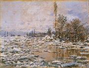 Claude Monet Breakup of Ice,Grey Weather china oil painting artist